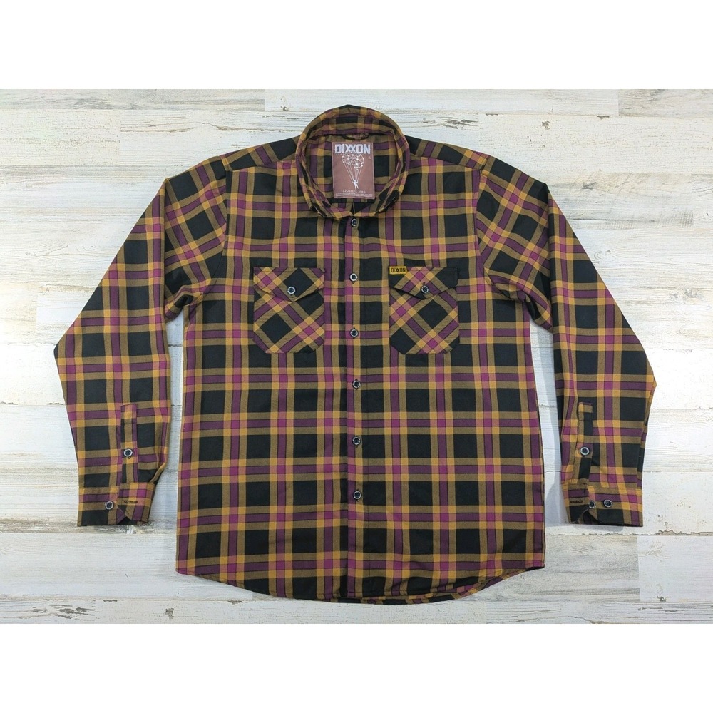 Dixxon Flannel Co Mens Large 22 Jumps Plaid Flannel Button Up Shirt Multicolor